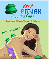 Keep Fit-Jar Cupping Cups -aidot kiinalaiset kuppauskupit imukuppihierontaan ja kuivakuppaukseen